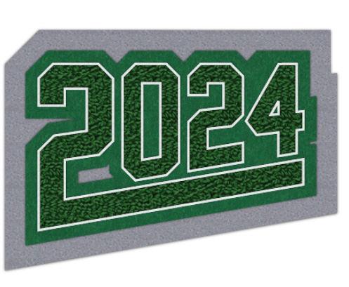 Grad Year Patch 2024 with Tail, 4