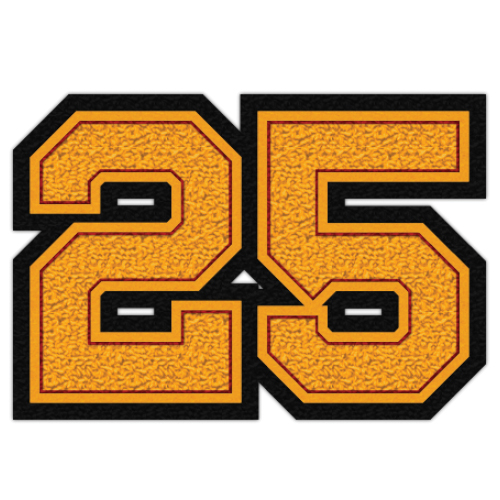 2025 Two Digit Graduation Year Patch, 4