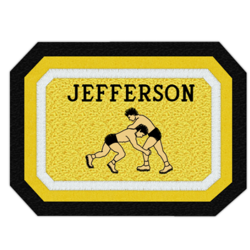 Rounded Rectangle Shape Wrestling Patch 3