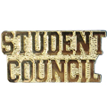 Student Council Metal Insert, Gold - Box of 25
