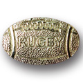 Rugby Metal Insert, Gold - Box of 25