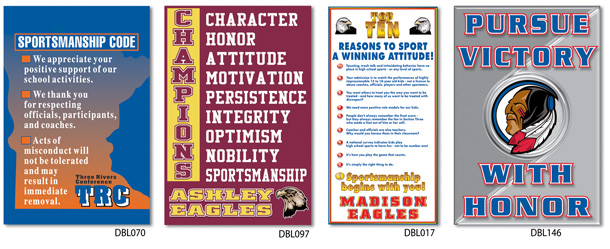 Sportsmanship School Banners