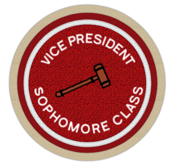 Circle Shape Student Government Patch 4