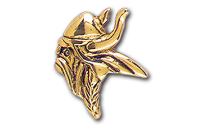 Viking Pin, Gold Tone Metal