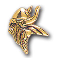Viking Pin, Gold Tone Metal