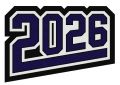 Grad Year Patch 2026 with Tail, 3