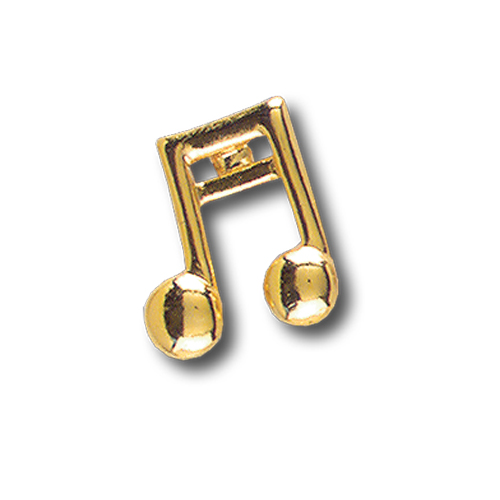 Musical Notes Pinsert, Gold