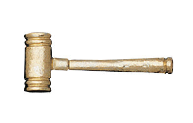 Gavel Metal Insert, Gold - Box of 25