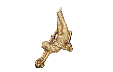 Gymnastics (Male) Metal Insert, Gold - Box of 25