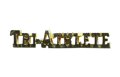 Tri-Athlete Metal Insert, Gold - Box of 25