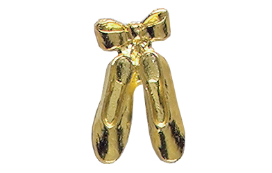 Dance Slippers Metal Insert, Gold - Box of 25