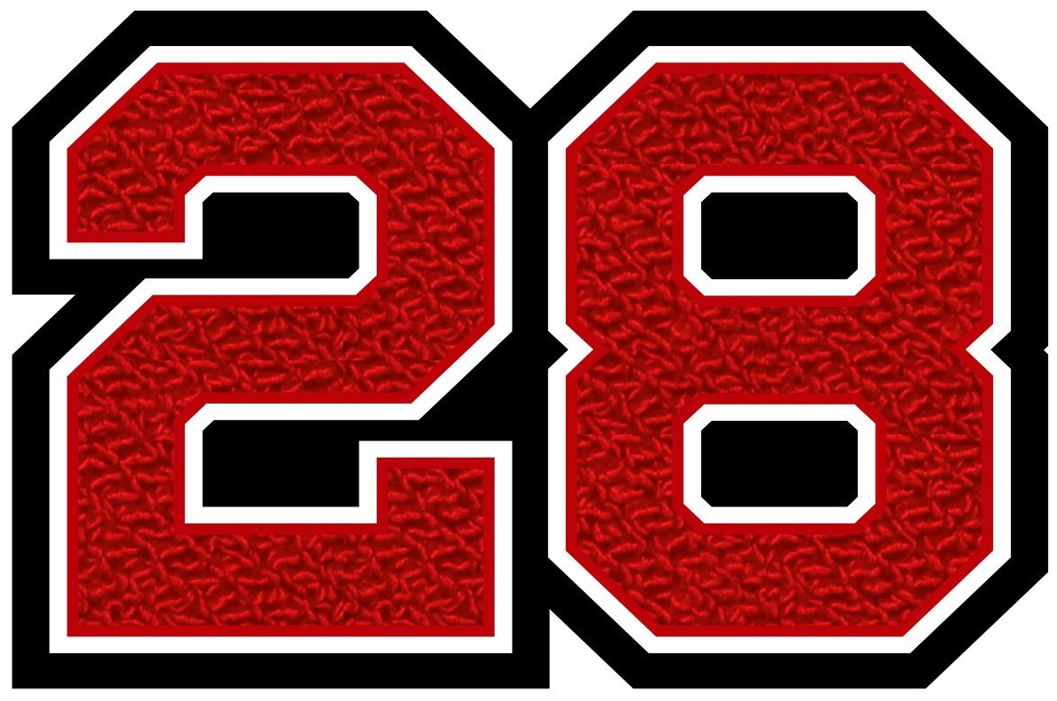 2028 Two Digit Graduation Year Patch, 4