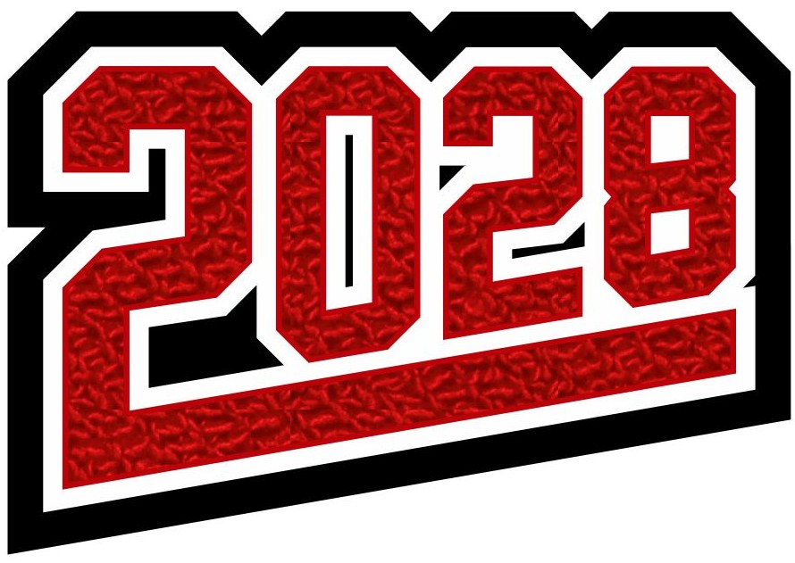 Grad Year Patch 2028 with Tail, 3