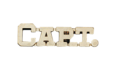 Captain Metal Insert, Gold - Box of 25
