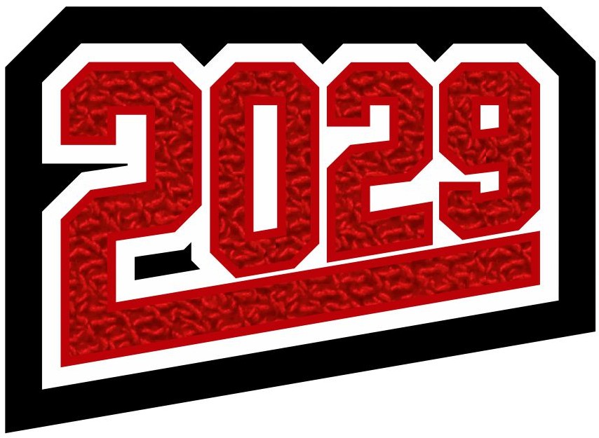 Grad Year Patch 2029 with Tail, 2