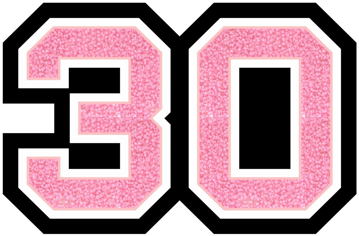 2030 Two Digit Graduation Year Patch, 3