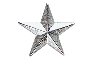 Star Metal Insert, Silver - Box of 25