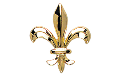 Fleur De Lis Pin, Gold Tone Metal