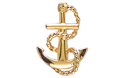 Anchor Pin, Gold Tone Metal