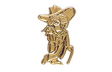 Colonel Pin, Gold Tone Metal