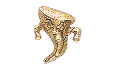 Tornado Pin, Gold Tone Metal