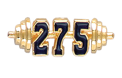 Barbell 275 Specialty Pin, Gold