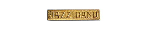 Jazz Band Recognition Bar Lapel Pin, Gold