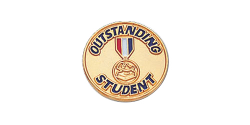 Outstanding Student Pin, Gold