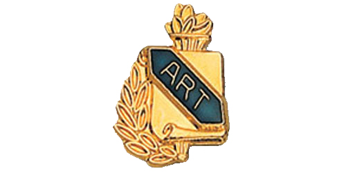 Art Scroll Shape Pin, Gold