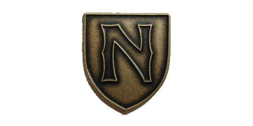 Letter N Lapel Pin, Multiple Finishes