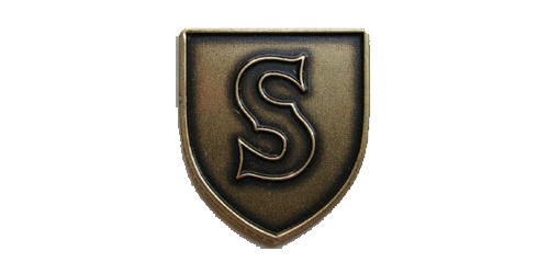 Letter S Lapel Pin, Multiple Finishes