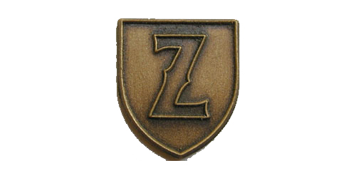 Letter Z Lapel Pin, Multiple Finishes
