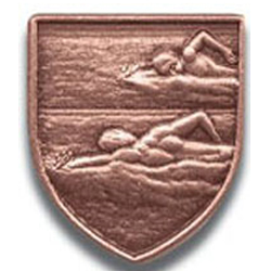 Swim (Male) Lapel Pin, Multiple Finishes