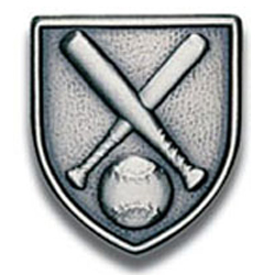 Baseball Lapel Pin, Multiple Finishes