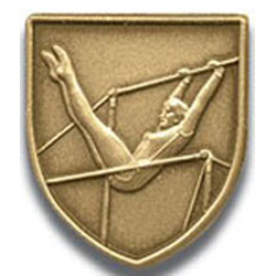 Gymnastics (Female) Lapel Pin, Multiple Finishes