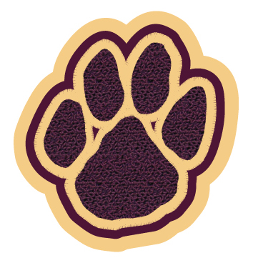 Paw Print Patch 6