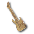 Electric Guitar Pinsert, Gold