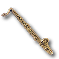 Bass Clarinet Pinsert, Gold