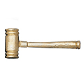 Gavel Metal Insert, Gold - Box of 25