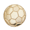 Soccer Metal Insert, Gold - Box of 25
