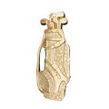 Golf Bag Metal Insert, Gold - Box of 25