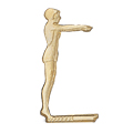 Diver (Female) Metal Insert, Gold - Box of 25