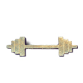 Barbell Metal Insert, Gold - Box of 25