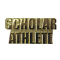 Scholar Athlete Metal Insert, Gold - Box of 25
