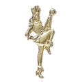 Majorette March Metal Insert, Gold - Box of 25