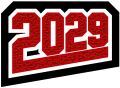 Grad Year Patch 2029 with Tail, 2