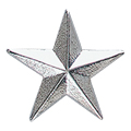 Star Metal Insert, Silver - Box of 25