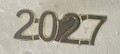 2027 Metal Insert, Gold - Box of 25