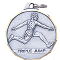 Track Triple Jump Medal 1 1/4