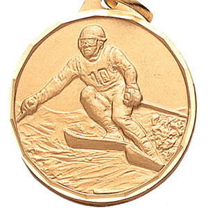 Downhill Ski Medal 1 1/4